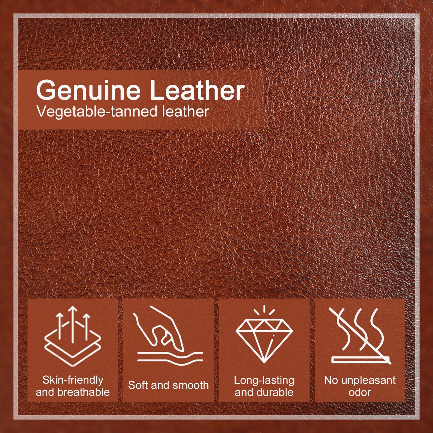 Genuine Leather Crossbody Purses Bag for Women,Travel Casual Handbag Bag, Small Shoulder Cross body Purse with Two Adjustable Straps(Brown)
