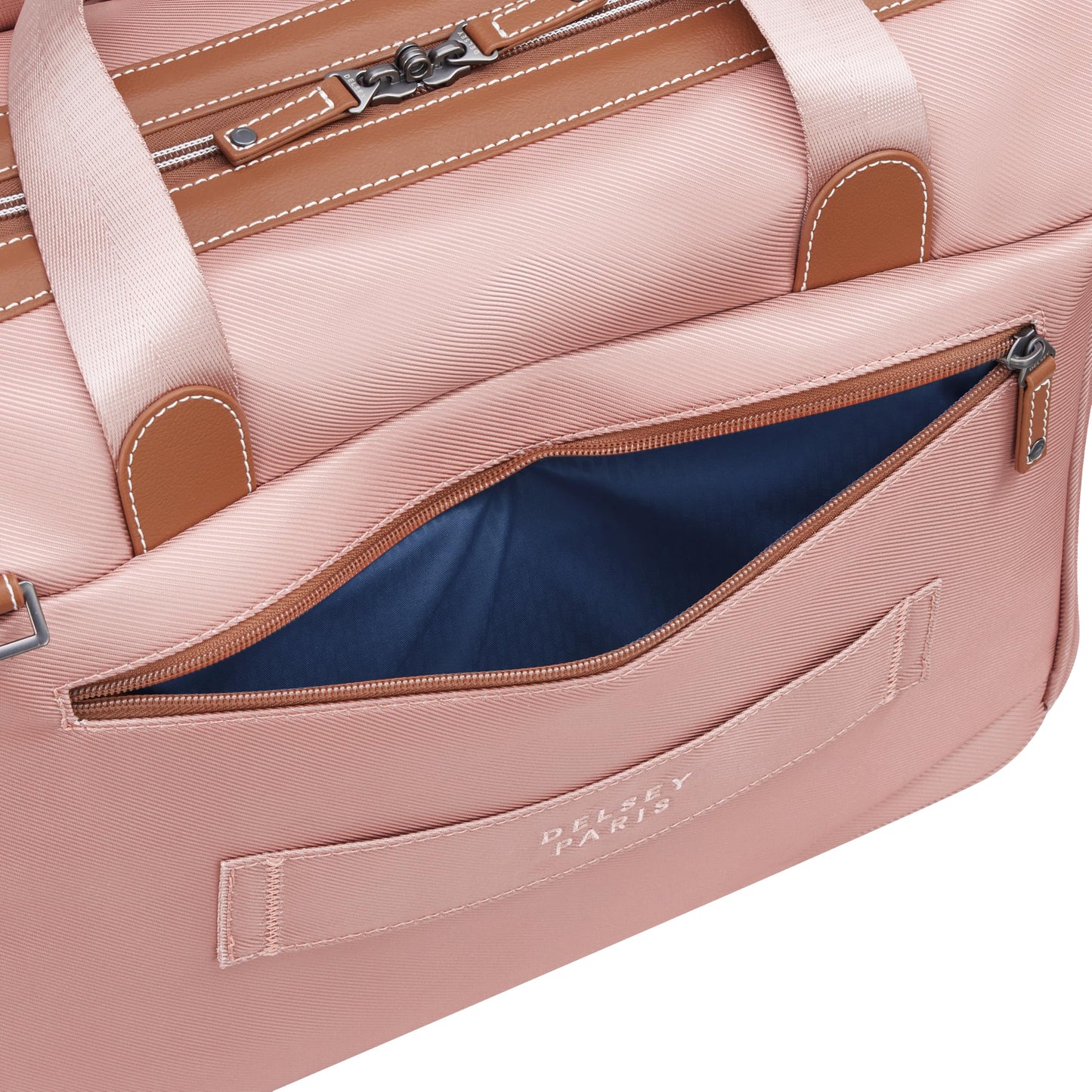 DELSEY PARIS Chatelet 2.0 - Small Weekender - Travel Duffle Bag - Carry On Duffle bag with Laptop Compartment and Shoes Pocket – Lightweight Travel Bag, Blush Pink