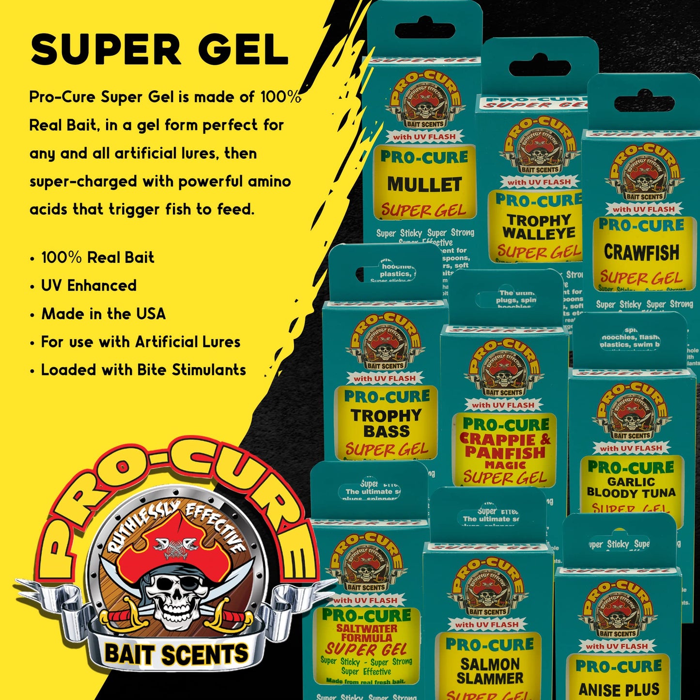 Pro-Cure Trophy Bass Super Gel, 2 Ounce
