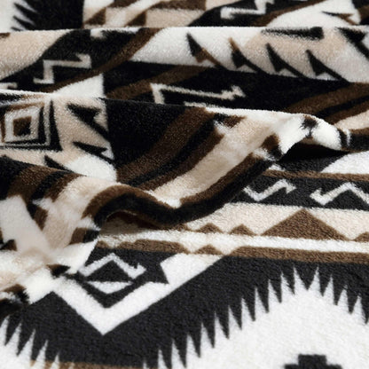 Wrangler - Sherpa Throw Blanket for Couch 50x60, Ultra Soft Plush Fleece Blanket, Americana Decor, Lightweight Warm Cozy Throw, Perfect for Sofa, Bed, Living Room (Jesse Brown)
