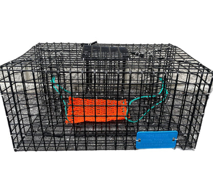 JOYFISH Pinfish Trap with MESH CHUM Bag, black