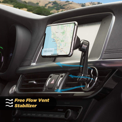 Scosche MMWSM-2PKXCES0 MagicMount Select Magnetic Car Phone Holder Mount for iPhone and Android - 2 Pack - Secure Magnetic Cell Phone Mount for Car Window or Dash - Universal 360° Adjustable Head