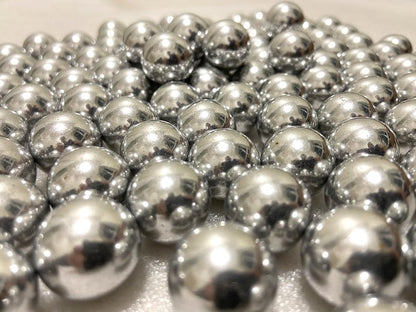 Alien Play 100 Rounds 50 Cal. Solid Aluminum Balls for Self Defense, 2.8 Gram Reusable .50 Caliber Aluminum Paintballs Ammo Projectiles for Training Fit for t4e TR50/HDR 50 Target Shooting (Silver)