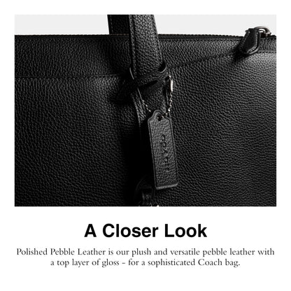 Isaac Briefcase in Pebble Leather