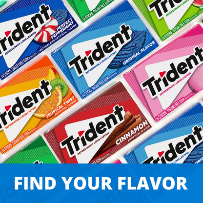 Trident Sugar-Free Chewing Gum Variety Pack Candy, Assorted Flavors, 21 Packs of 14 Pieces (294 Total Pieces)