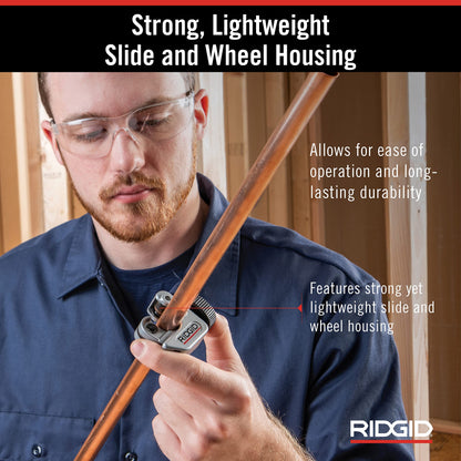 Ridgid - CC247 RIDGID 40617 Model 101 Close Quarters Tubing Cutter, 1/4-inch to 1-1/8-inch Tube Cutter Silver