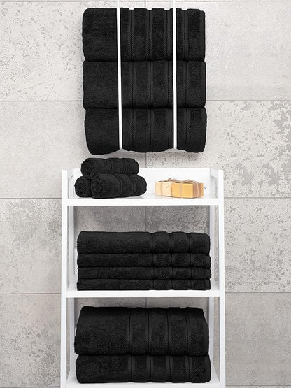 American Soft Linen Luxury 4 Piece Bath Towel Set, 600 GSM 100% Cotton Turkish