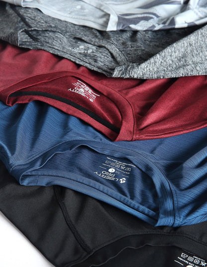 5 Pack Men’s Active Quick Dry Crew Neck T Shirts | Athletic Running Gym Workout Short Sleeve Tee Tops Bulk (Set 3, 3X-Large)