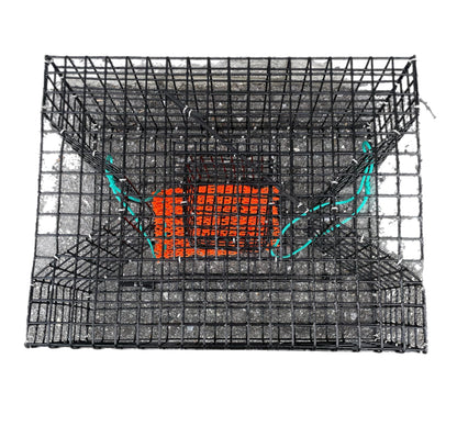 JOYFISH Pinfish Trap with MESH CHUM Bag, black