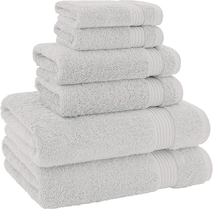 American Veteran Towel, 100% Cotton Turkish 6 Piece Towel Set, Luxury Towels