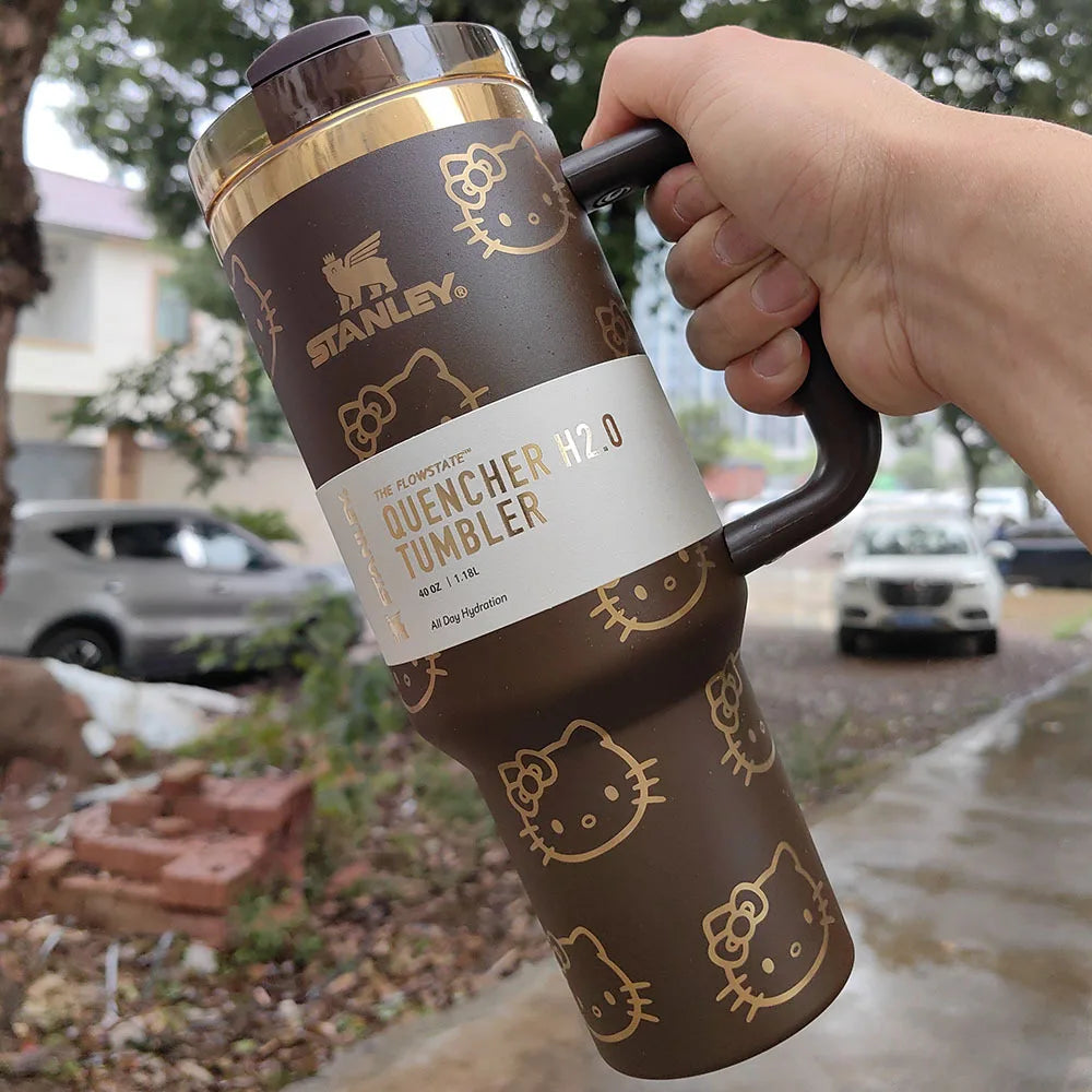 White Stanley Quencher H2.0 Tumbler – 40 oz Travel Cup