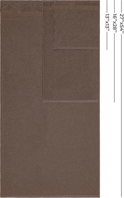 American Veteran Towel, 100% Cotton Turkish 6 Piece Towel Set, Luxury Towels