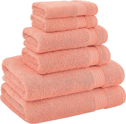 American Veteran Towel, 100% Cotton Turkish 6 Piece Towel Set, Luxury Towels