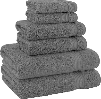 Hotel & Spa Quality Super Absorbent & Soft, 6 Piece Turkish Towel Set