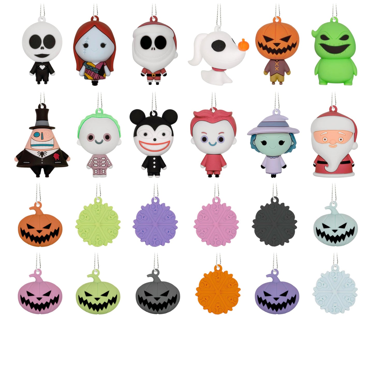 Hallmark Countdown Calendar Box with 24 Mini Ornaments, Disney Tim Burton's The Nightmare Before Christmas Countdown Calendar and Miniature Ornaments, Gifts for Disney Fans