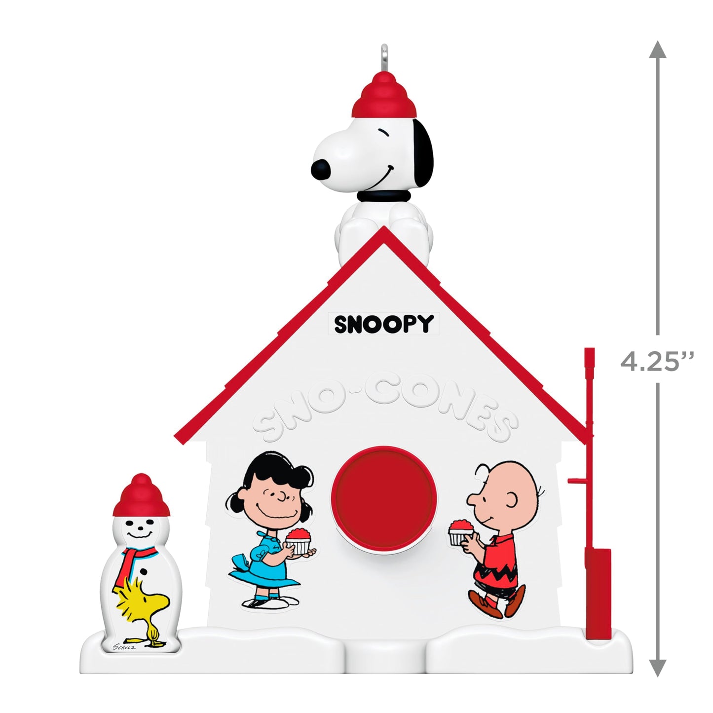 Hallmark Keepsake Peanuts Snoopy Christmas Ornament, The Peanuts Gang 75th Anniversary SNO-Cones with Friends