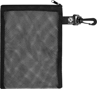 Mesh Zipper Bag Set - Durable Outdoor Trekking & Sailing Storage | 4-Pack (Black, 6 x 8 Inch)