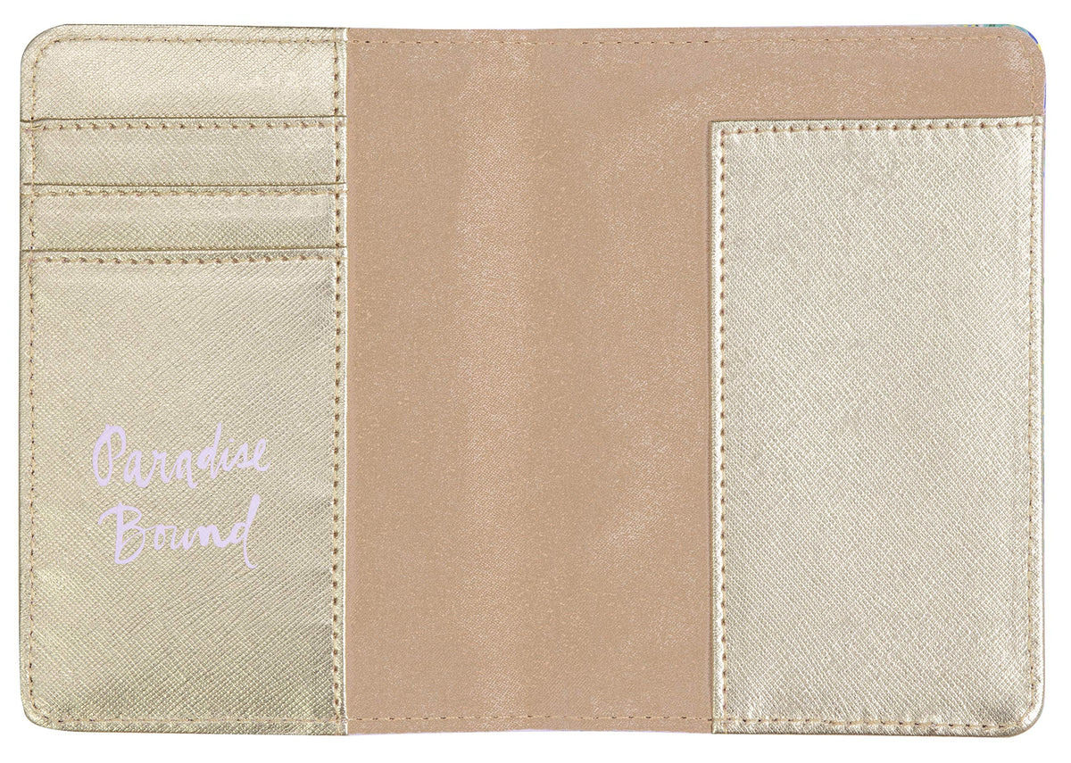 Lilly Pulitzer Vegan Leather Passport Holder, Cute Passport Cover, Travel Wallet with Credit Card Slots, Swizzle In