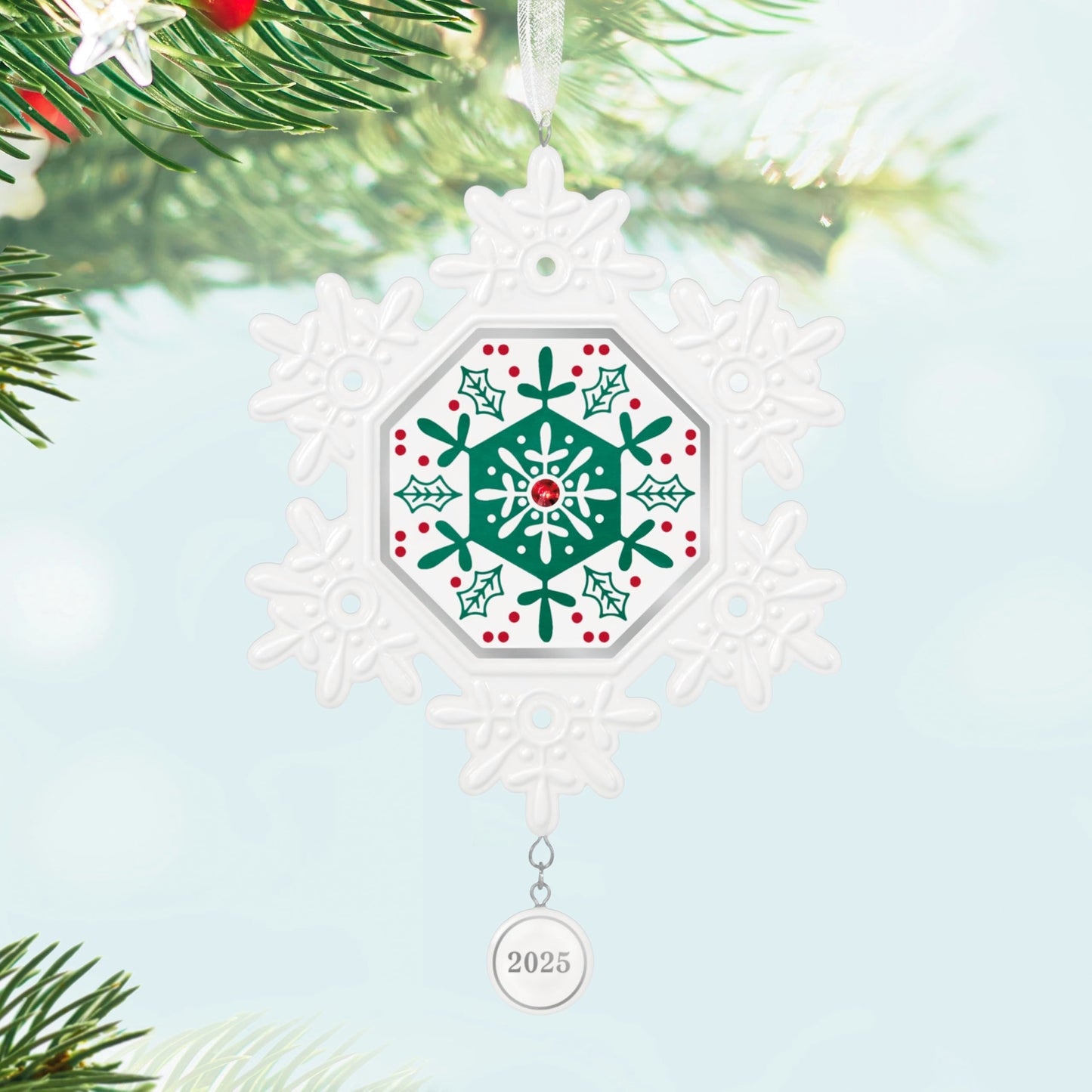 Hallmark Keepsake Christmas Ornament, Snowflake 2025, Porcelain, Snowflake Gifts