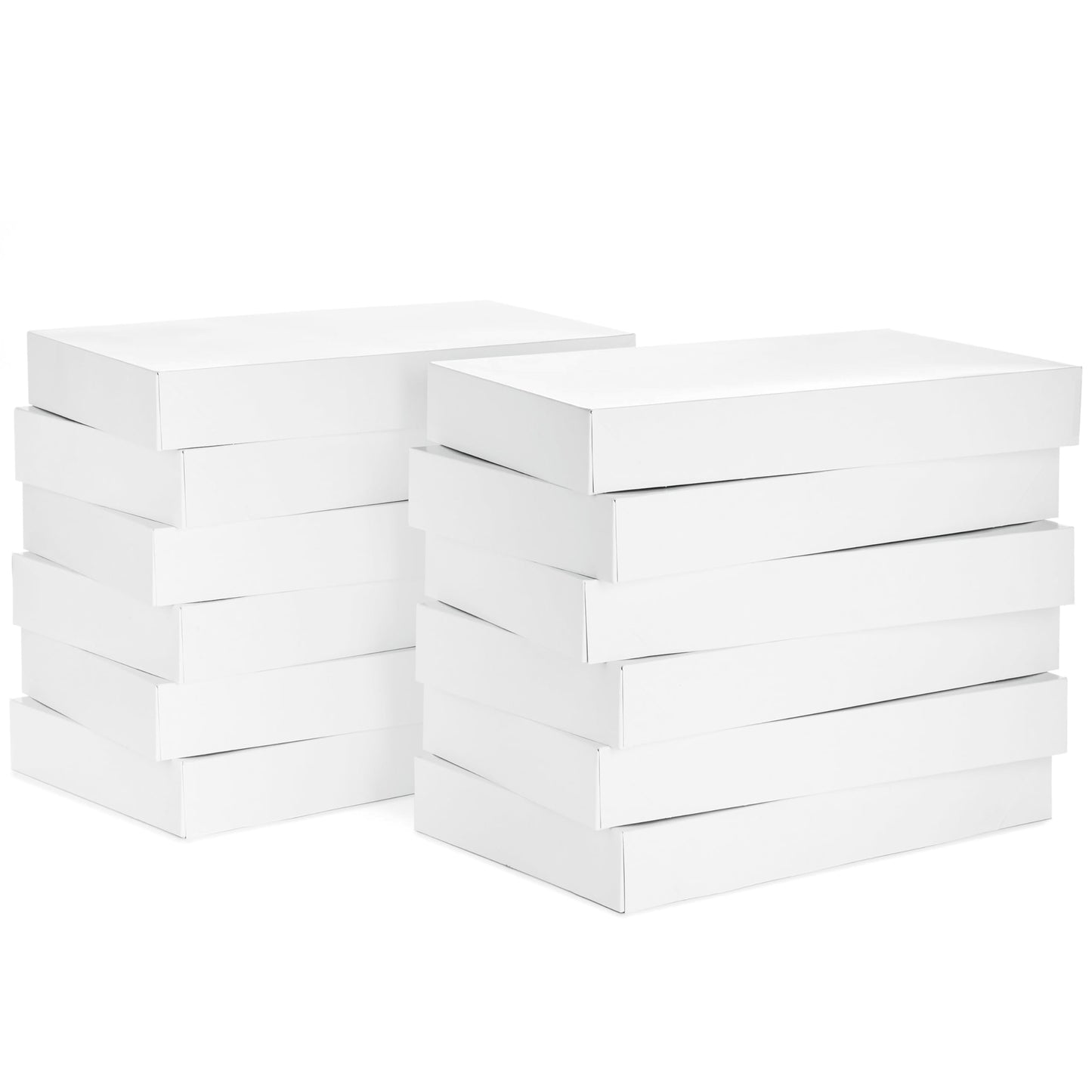 Hallmark 16" Large Gift Boxes with Lids (12 White Robe Boxes) for Valentine's Day, Birthdays