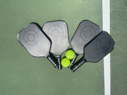 Engage Pickleball Pursuit EX 6.0 Pickleball Paddle - Graphite Pickleball Paddle with Black Core - USAPA Approved Pickleball Paddles - Pickleball Rackets for Adults - Made in USA - Standard (Black)