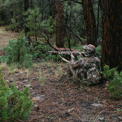 First Lite Treeline Turkey Vest - Tactical Hunting Vest with Game Pouch, Adjustable Seat & MOLLE System | Camo Design