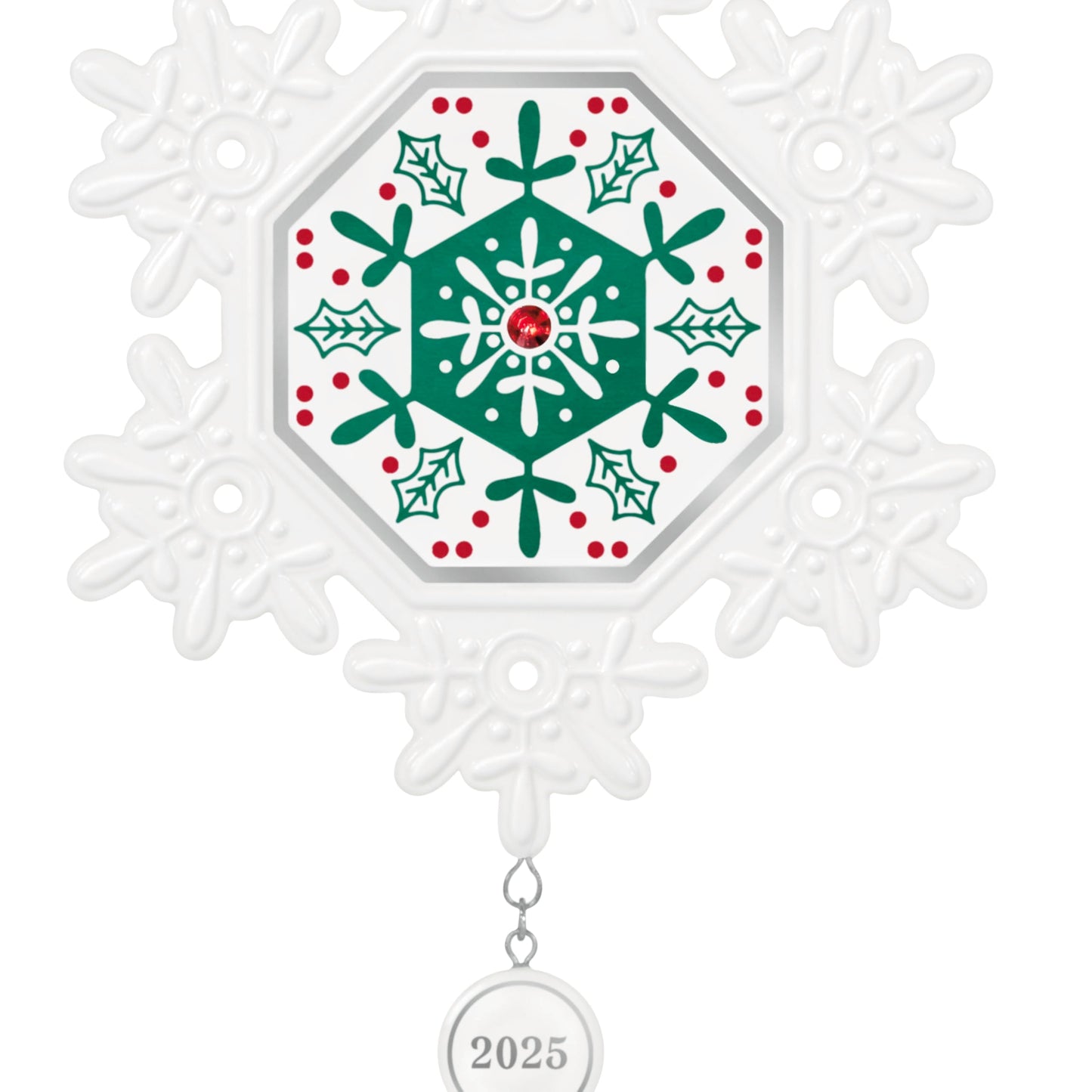 Hallmark Keepsake Christmas Ornament, Snowflake 2025, Porcelain, Snowflake Gifts