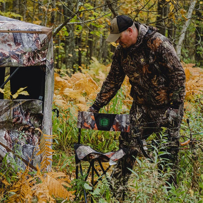 Barronett Blinds BC101 Tripod XL Folding Hunting Chair, Bloodtrail Camo