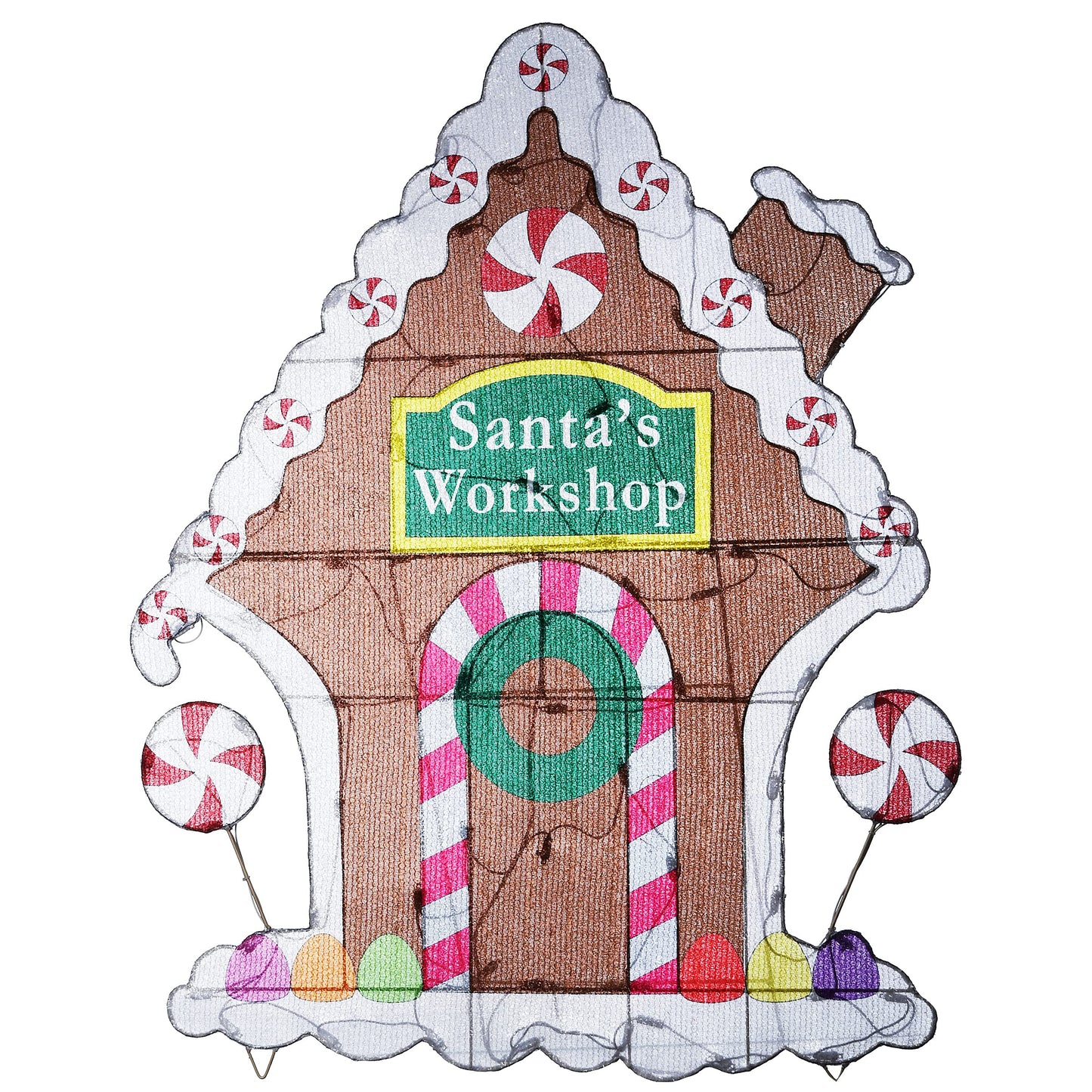 42" Pre-Lit Gingerbread House with 70 LED Lights