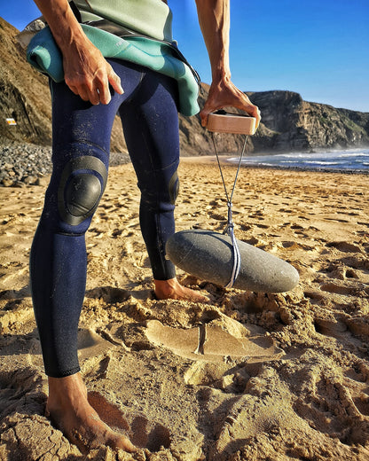 RUSTAM CLIMBING QuadRock Portable Hangboard for Rock Climbing - Compact Finger Board Trainer for Grip Strength & Fitness | Non-Slip, Portable & Lightweight Hang Board, Wood