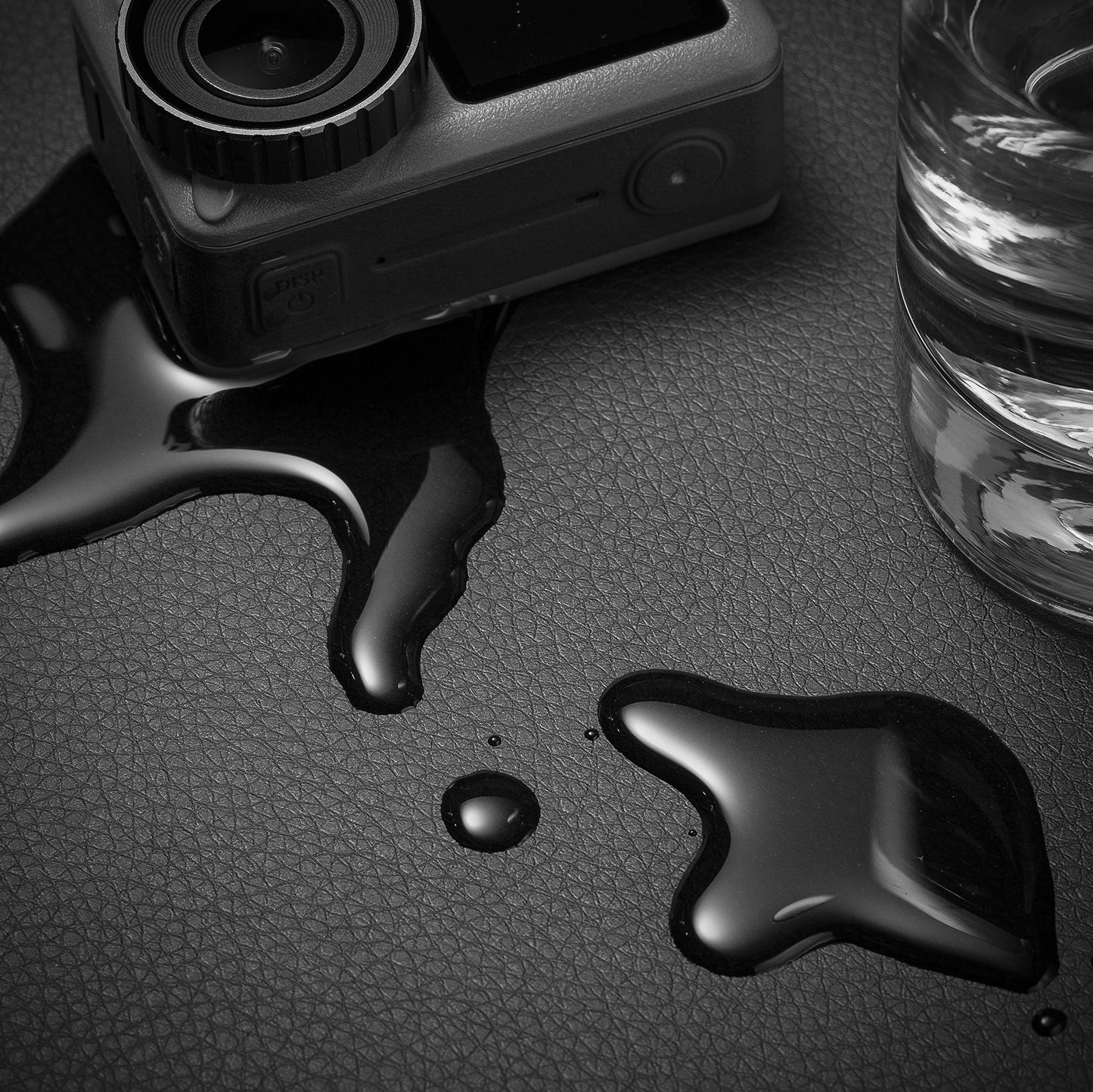 Nekmit Leather Desk Blotter Pad 36 x 20 Inches, Flat, Non-Slip, Waterproof, Black