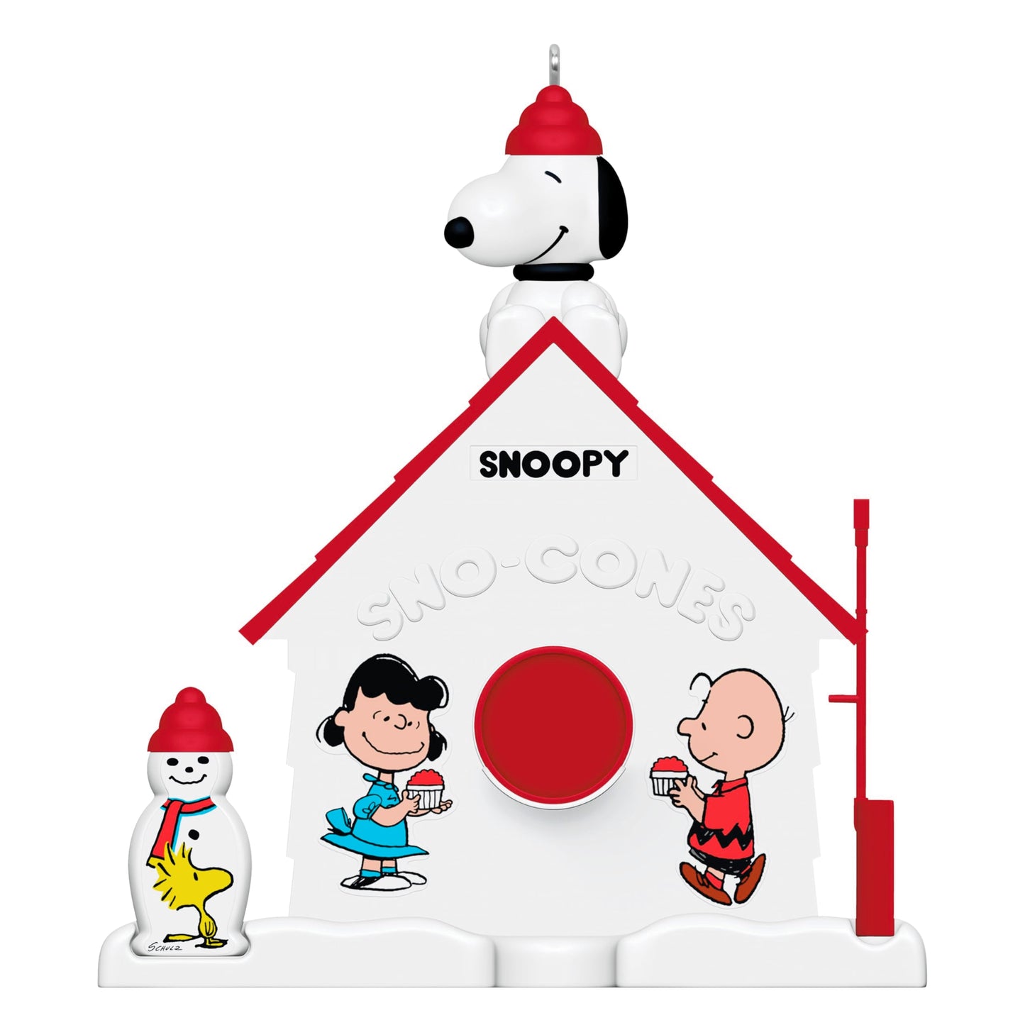 Hallmark Keepsake Peanuts Snoopy Christmas Ornament, The Peanuts Gang 75th Anniversary SNO-Cones with Friends