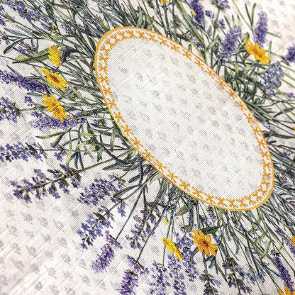 Maison d' Hermine Table Cloth Square Table 100% Cotton 60 x 60 Inches Tablecloth Reusable Decorative for Dining Room, Farmhouse, Home, Party, Festive & Wedding Spring Summer - Fanny Lavender