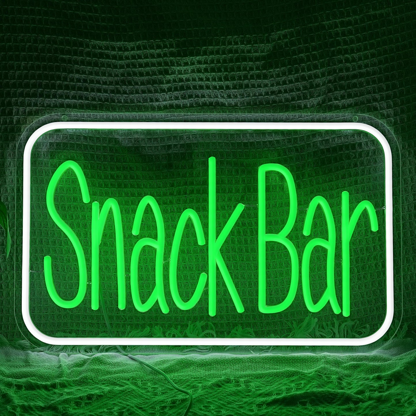 Snack Bar Neon Sign USB Powered Snacks Light Up Sign Dimmable Business Neon Light for Wall Decor Coffee Bar Candy Shop