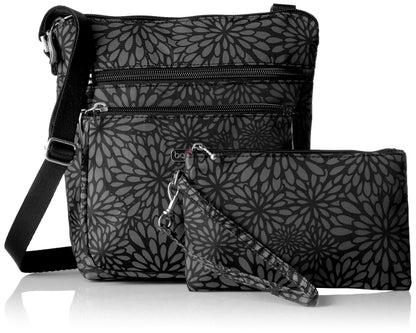 Baggallini Pocket Crossbody Bags for Women 8x8 Small Lightweight Durable Water-resistant Travel Purse W/Rfid