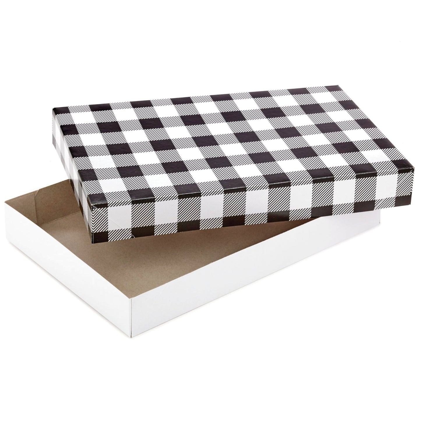 Hallmark Medium Gift Boxes with Lids (12 Shirt Boxes, 3 Designs: Buffalo Check, Red Plaid, Green Tartan) for Christmas, Holiday Parties, Hostess Gifts, Father's Day