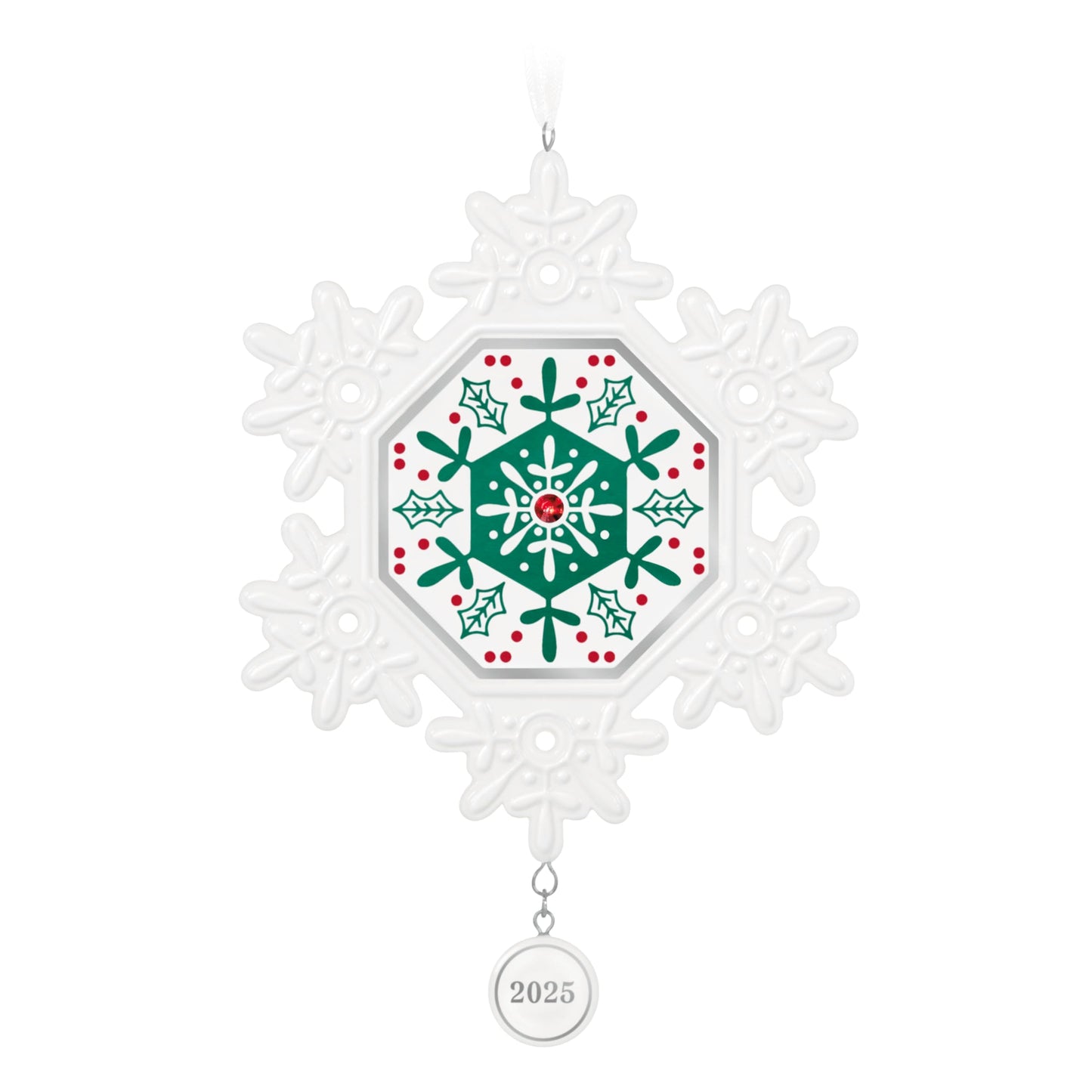 Hallmark Keepsake Christmas Ornament, Snowflake 2025, Porcelain, Snowflake Gifts