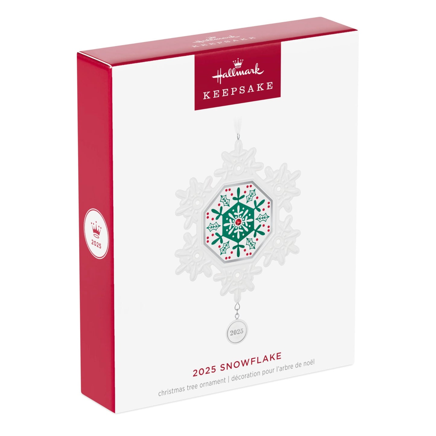 Hallmark Keepsake Christmas Ornament, Snowflake 2025, Porcelain, Snowflake Gifts