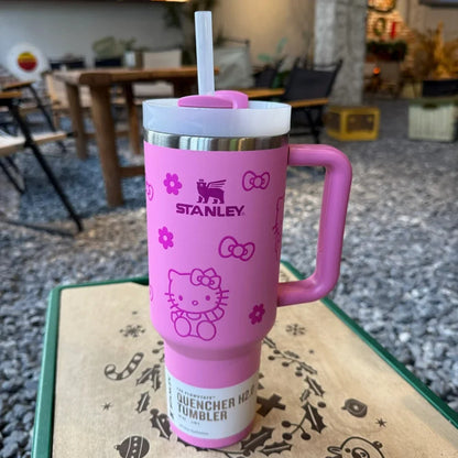 White Stanley Quencher H2.0 Tumbler – 40 oz Travel Cup