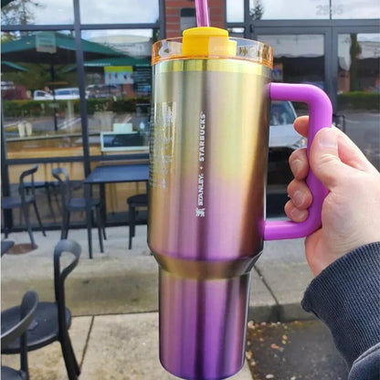 Pink Stanley Quencher H2.0 Tumbler – 40 oz Travel Cup