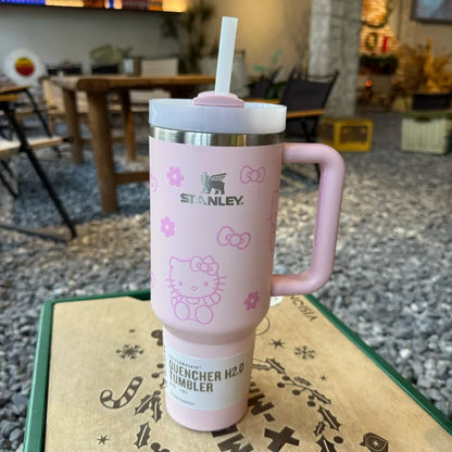 White Stanley Quencher H2.0 Tumbler – 40 oz Travel Cup