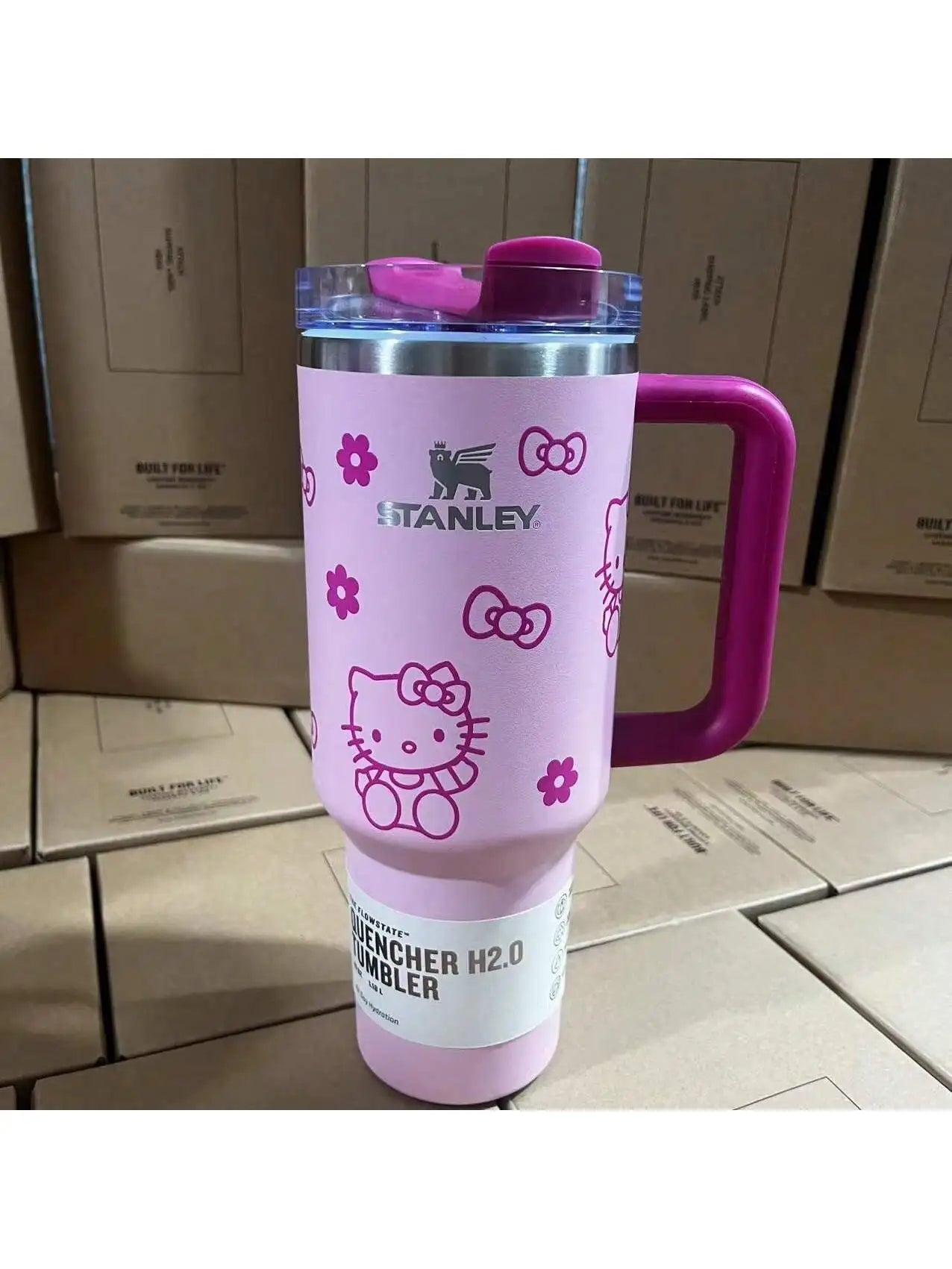 White Stanley Quencher H2.0 Tumbler – 40 oz Travel Cup